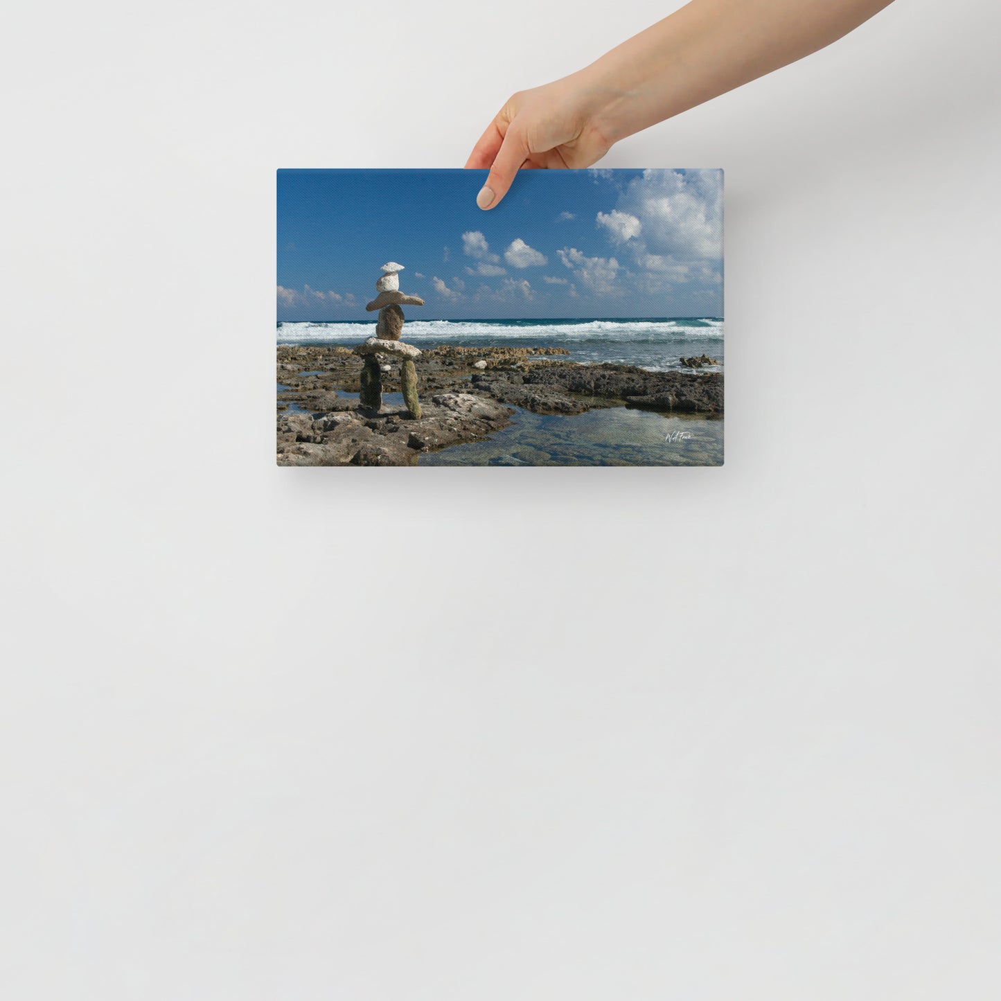 Guardian of the North – Traditional Inukshuk Canvas Wall Art