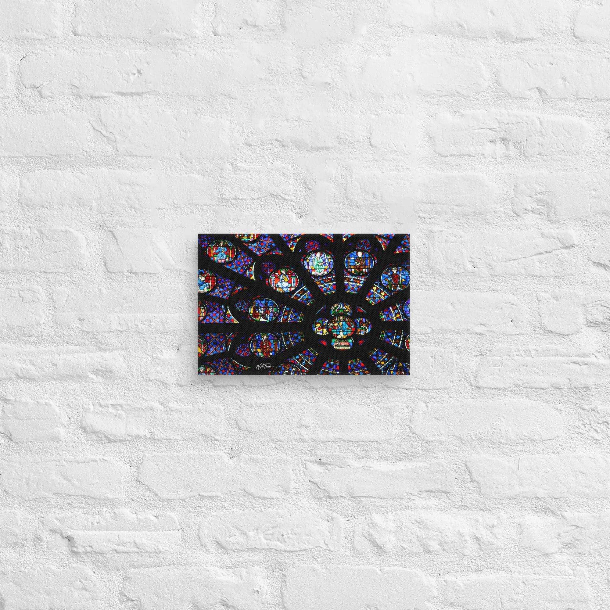 Stunning Gothic Notre Dame rosette window showcasing vibrant stained glass artistry