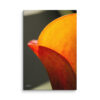 Calla Lily Canvas Wall Art – Bold Orange Red Macro Gallery Wrap