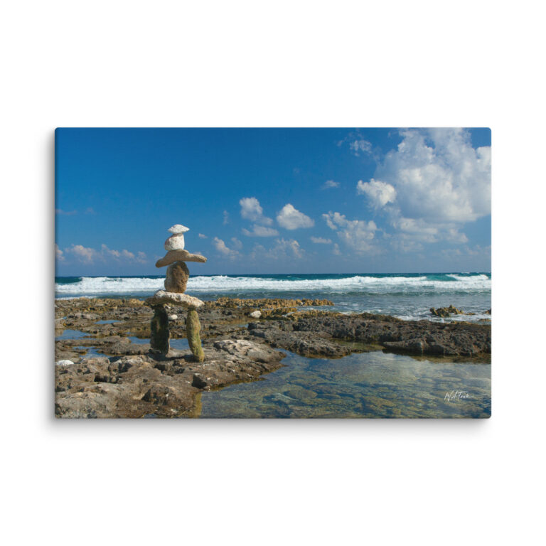 Guardian of the North – Traditional Inuksuk Canvas Wall Art