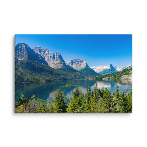 Alpine Mirror – St. Mary Lake Canvas Wall Art