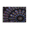 Gothic Radiance – Notre Dame Rosette Window Canvas Art