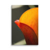 Calla Lily Canvas Wall Art – Bold Orange Red Macro Gallery Wrap