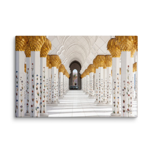 canvas-in-40x60-wall-6a8392241d6f9.jpg Grand Mosque Abu Dhabi Canvas Wall Art – Golden Marble Colonnade Gallery Wrap